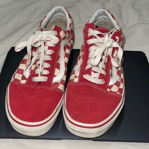 Checker red vans